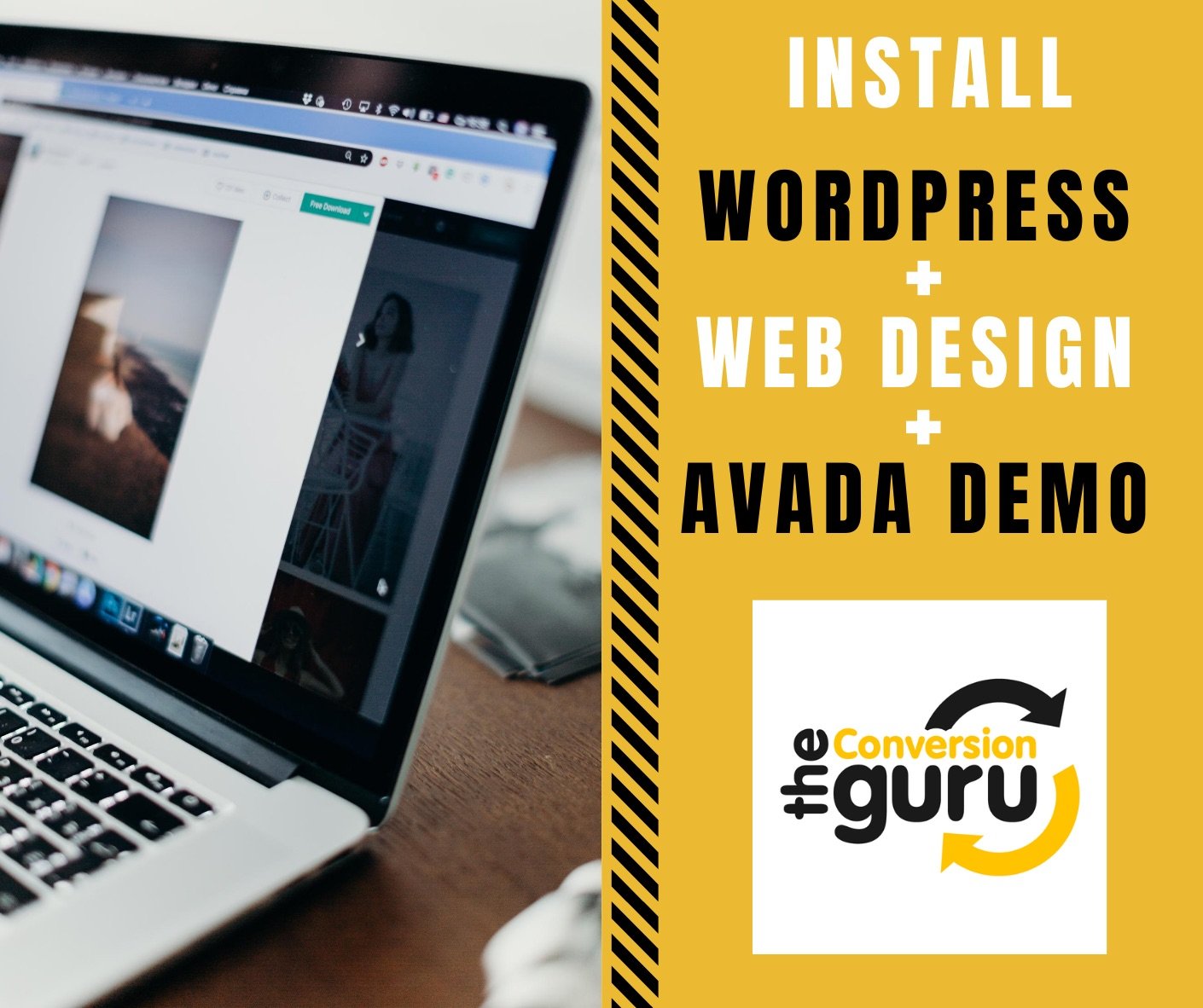 install wordpress web design avada demo installation